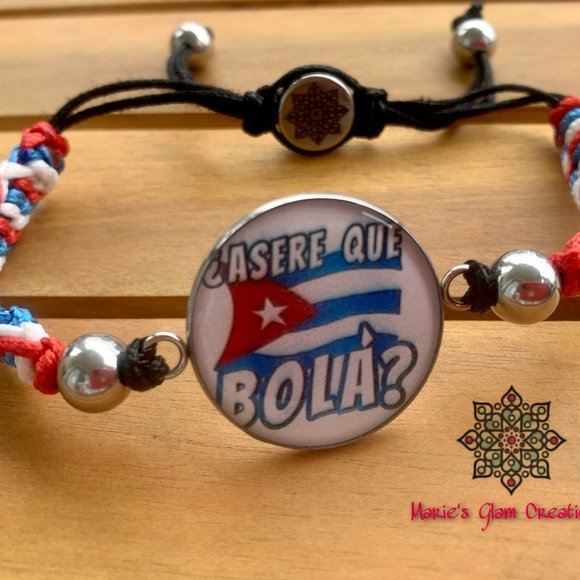 Men Patriot Bracelet-Adjustable-Cuba Flag - Picture 5 of 8